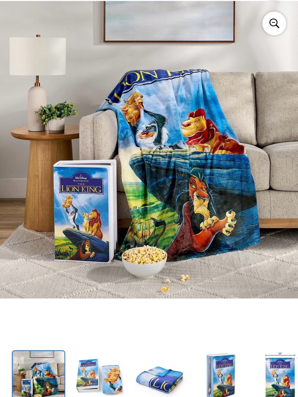 New in Box - Lion King  Throw Blanket